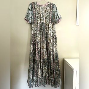 LOLA AUSTRALIA | Med | 7 Tier Maxi Dress